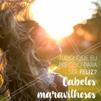 Com cabelos maravilhosos, a vida é só sorrisos! 😁 #cabelo #ahazou