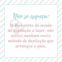 Não se esqueça! Essa informação é muito importante para garantir o sucesso do procedimento. #depilação #ahazou #ahazoudepilação#depilacaoalaser #esteticacorporal