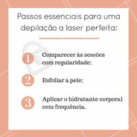 Seguindo essas dicas, o sucesso do tratamento é garantido! #depilação #ahazou #depilacaoalaser #esteticacorporal