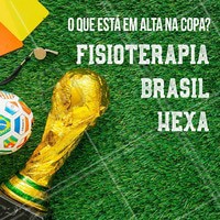 Todo mundo na torcida, já sabe o que está em alta na Copa neh?! #hexa #ahazoufisioterapia #torcida #ahazou #brasil #fisioterapia #ahazounacopa