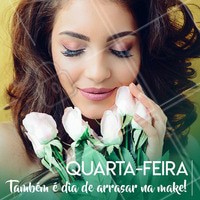 Quem disse que o momento de arrasar na make é só no fim de semana? 😍 #maquiagem #makeup #ahazou #quartafeira