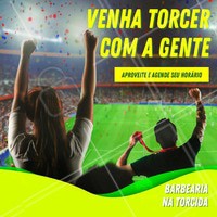 Ainda não agendou o seu horário? Aproveita e venha torcer com a gente. #barbearia #ahazoubarbearia #ahazou #copa #torcida