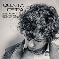 Uma ótima quinta-feira! Aproveite e agende já o seu horário para dar um up no visual.#quinta #ahazou #semanal #agende