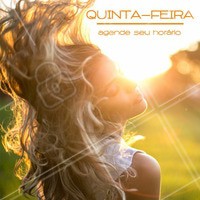 Uma ótima quinta-feira pra você! Aproveite e agende seu horário! #quinta #ahazou #semanal