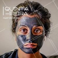 Uma ótima quinta-feira! Que tal agendar um horário para cuidar da pele? #quinta #ahazou #semanal #skincare