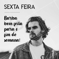 Vamos caprichar na barba pro fim de semana? #barbearia #ahazou #sextafeira #barba