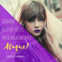 Às vezes, tudo o que a gente precisa é de um batom mara pra levantar o astral! #maquiagem #beauty #ahazou #motivacional #autoestima