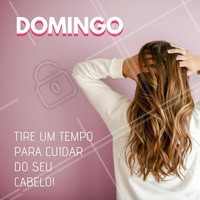 Que tal relaxar e cuidar do cabelo hoje? đ Os cuidados caseiros sĂŁo tĂŁo importantes quanto os do salĂŁo! #cabelo #ahazou #domingo