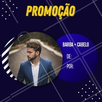 Promoção Corte+ Barba 🕺🤑 #barbearia #ahazoubarbearia #ahazou #barba #promoção