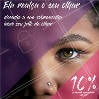 Já te disseram que um olhar diz tudo? Então aproveite essa promoção pra realçar esse olhar com uma sobrancelha linda! #designdesobrancelhas #sobrancelhas #ahazou #ahazousobrancelhas #desconto #motivacional #promocao
