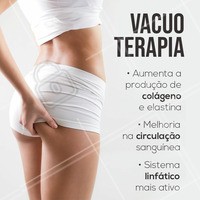 Confere só alguns dos benefícios da Vacuoterapia! Esse tratamento, também conhecido como endermoterapia, consiste em sugar a pele por meio de ventosas de diferentes tamanhos e pressionar a pele com pequenos rolinhos. Essa técnica ajuda na circulação sanguínea, colaborando com o metabolismo e a produção de colágeno no local! A vacuoterapia ainda influencia na diminuição do estresse e estimula a liberação de toxinas. #vacuoterapia #ahazou #endermoterapia #esteticacorporal