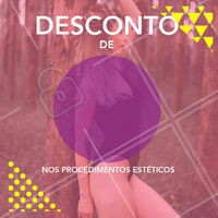 Desconto nos nossos serviços? Só apresentar esse post! #esteticacorporal #desconto #ahazou #ahazouestetica #promocional