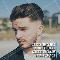 O condicionador precisa ser usado apenas nas pontas do cabelo, já que pode deixar o couro cabeludo mais oleoso. Mas, aplicar o condicionador apenas nas pontas para quem tem cabelo curto é quase uma missão impossível. Então, o ideal é que o produto não seja utilizado com tanta frequência (duas vezes por semana já está ótimo ).
Para quem tem cabelo comprido, tá liberado!
#cabelomasculino #ahazou