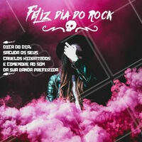 Hoje é dia de rock, bebê! Abra seu aplicativo de streaming e coloque a sua banda favorita pra comemorar e sacudir as madeixas! #rocknroll #diadorock #ahazou #ahazoucabelo #rockbebe #aumenta o som