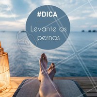 A má circulação é um problema que afeta muitas pessoas, e um jeito simples de ajudar a circulação a funcionar normalmente é levantando as pernas! Além disso, evite meias e calças muito apertadas, tenha uma alimentação adequada e beba bastante água. ;) #fisioterapia #ahazou #circulaçao