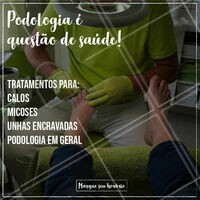 Veja alguns dos nossos serviços e entre em contato já! #podologia #ahazou #cuidados