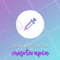 Seu principal benefício é atuar diretamente em uma determinada região, o que intensifica os resultados e reduz a probabilidade de ocorrência de efeitos colaterais, sem que outros órgãos sejam afetados e seu efeito seja disperso pelo corpo todo no geral. Por isso, é considerada uma opção rápida e segura.
#mesoterapia #estéticacorporal #ahazouestetica