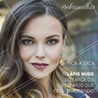 O lápis nude é um super aliado para disfarçar aqueles pelinhos que já estão nascendo! Além disso, ele pode deixar a sua sobrancelha iluminada e em evidência!
#sobrancelhas #sobrancelhaperfeita #ahazou #dicas