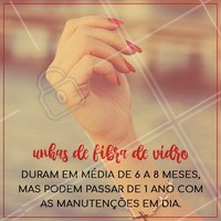 A duração das unhas de fibra dependem muito dos cuidados que devem ser tomados e da frequência na realização de manutenções, o que garante um tempo de vida útil bem mais longo para as unhas alongadas.
#unhasdefibradevidro #unhas #ahazou #manicure #unhasperfeitas