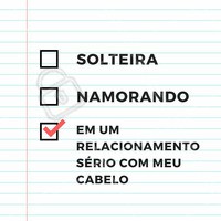 Hoje, 15 de agosto, é comemorado o Dia dos Solteiros! Quem aí também já chegou à conclusão de que esse relacionamento é o único relacionamento duradouro de verdade? 😂 #cabelo #ahazou #salaodebeleza #ahazoucabelo #diadossolteiros #meme