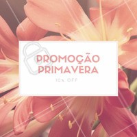 Chegou a estação mais linda do ano! 🌸 E para comemorar estamos com promoção. Ligue agora mesmo para conferir as ofertas. #promocao #ahazou #primavera