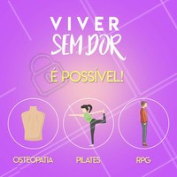Uma postura correta é importante para melhorar a qualidade de vida e evitar dores nas costas, lesões na coluna, diminuir gordura localizada e aumentar a auto-estima. Aqui estão os melhores tratamentos para ajudar a melhorar sua postura e as dores: no RPG, o mais importante é que o paciente adquira uma postura harmoniosa e equilibrada aliviando as tensões e retrações musculares; o Pilates melhora a coordenação, o equilíbrio e a consciência corporal e a Osteopatia atua no aparelho locomotor, no crânio e nas vísceras, sendo indicada nos casos de dores na coluna vertebral, hérnias discais, dores nos membros superiores e inferiores.
Entre em contato e venha conhecer estes tratamentos!
#rpgsouchard #osteopatia #pilates #ahazou #fisioterapia #postura #tratamento