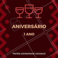 Espero você para celebrar essa data tão importante! #aniversario #ahazou