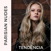 A nova coleção, Parisian Nudes, de L'Oréal Professionnel traz looks luminosos para loiras, morenas e cacheadas. As cores luminosas são trabalhadas em mechas pontuais o que deixa o cabelo cool mas refinado. O loiro nude foi feito com babylights, que deixa a raíz um pouco mais escura que as pontas. #loreal #ahazou #tendencia