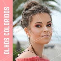 Sombras coloridas estão em alta, especialmente os tons de rosa queimado. O visual fica mais moderno quando a boca é apagada. #maquiagem #ahazou #tendencia