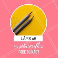 Nem sempre as dicas que você vê pela internet trazem benefícios e essa é uma delas. Fuja do lápis 6B! Este não é um produto específico para a pele e ao ser usado nas sobrancelhas, por ser muito rígido e conter grande quantidade de chumbo, pode causar a queda e enfraquecimento dos pelos.
#sobrancelhas #dica #ahazou #designdesobrancelhas