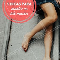 1. Lave diariamente seu pé com uma bucha vegetal, para proporcionar uma esfoliação que elimina as células mortas;
2. Para uma hidratação potente, use o óleo de amêndoas;
3. Evite o uso de sapatos muito duros e dê preferência aos mais macios, com materiais mais leves;
4. Não use o mesmo calçado por 2 dias consecutivos;
5. Visite um podólogo regularmente. Lembre de dar uma atenção especial para os seus pés!
#podologia #cuidadoscomospes #ahazou #dicasdepodologia #pés