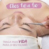 Seu olhar merece mais vida e você merece mais praticidade! Venha embelezar seu olhar com o alongamento de cílios fio a fio 😍 #ciliosfioafio #ahazou #alongamentodecilios #extensaodecilios #cilios #amo #embelezamentodoolhar #ciliosdeboneca #ciliosperfeitos #lashextension