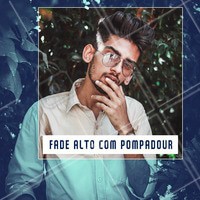 Pra servir de inspiração, FADE ALTO COM POMPADOUR. Agende seu horário. #barbearia #ahazoubarbearia #barba #cabelo #fade #pompadour