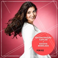 Aproveite a promoção para cuidar das madeixas. Marque o seu horário agora mesmo! #cabelo #ahazou #cuidados #promocao #bonita