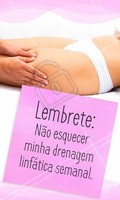 Anote na agenda pra não esquecer esse momento que é só seu! #drenagem #ahazou #drenagemlinfatica #esteticacorporal #estetica