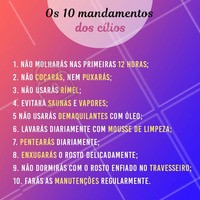Siga os mandamentos e mantenha seu alongamento perfeito!
#cílios #alongamentodecilios #ahazou #extensaodecilios #dicas