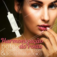 O conhecido “botox”, toxina botulínica, é a substância utilizada para corrigir os sinais da idade, harmonizando o rosto. Já o ácido hialurônico, é uma molécula presente naturalmente em nosso organismo. Sua função é preencher os espaços entre as células, dando volume e contorno ao rosto! #esteticafacial #flacidez #ahazou #estetica #acidohialuronico #harmonizacao #botox #toxinabotulinica