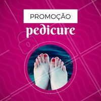 Hoje é dia de promoção. Venha fazer a sua pedicure com desconto. Marque o seu horário. #pedicure #ahazou #pes #unhas #desconto #promocao