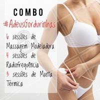 Aproveite esse combo po-de-ro-so pra dar adeus às gordurinhas de vez! 👋 #gorduralocalizada #ahazou #esteticacorporal #massagemmodeladora #radiofrequencia #mantatermica