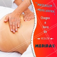 Quer reduzir medidas e esculpir as curvas do corpo? Agende já sua massagem modeladora! #massagemmodeladora #ahazou #esteticacorporal #estetica