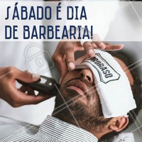 Sábadão é dia de fazer barba e bigode. Agende o seu horário! #barbearia #ahazou #convite #agenda #barba