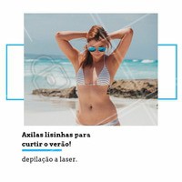 Quer curtir o verão sem se preocupar com a depilação das axilas? Vai de depilação a laser! Para conhecer, agende sua avaliação gratuita. #depilaçaoalaser #ahazou #depilaçao #axilas
