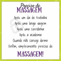 A melhor hora para uma massagem é sempre! ;) #massagem #ahazou #massoterapia