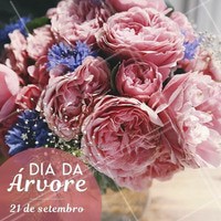Hoje é dia da árvore. Aproveite para homenager o dia decorando o seu salão com flores! #diadaarvore #ahazou #flores #alegria #vida
