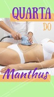 Aproveite para fazer sua sessão de Manthus com precinho especial, só nessa Quarta! #esteticacorporal #ahazou #manthus