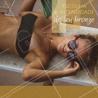 Muitas pessoas tem medo na hora de fazer o bronzeamento, pensando que o efeito pode ficar exagerado e artificial. Mas calma! Você escolhe o seu bronze, podendo ser mais intenso ou mais suave. Assim você fica da cor que deseja, nem mais nem menos! #esteticacorporal #ahazou #bronzeamento
