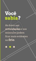 A fisioterapia pode ajudar com técnicas manuais, que melhoram a maleabilidade dos tecidos e a geração de calor, por meio da termoterapia, oferecendo um alívio para essas dorea! #fisioterapia #frio #ahazou #inverno