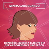 Quem nunca? 😂 Vamos lembrar que a progressiva não dura para sempre e o retoque é sempre necessário! #progressiva #ahazou #cabelo #meme #engracado