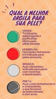 O poder das argilas tem se tornado cada vez mais popular no cuidado com a pele! Confira na imagem qual argila é perfeita para seu tipo de pele e qual problema ela resolve. #esteticafacial #ahazou #estetica #argila #mascaradeargila