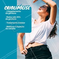 Use o poder da temperatura para congelar as gordurinhas de vez, além de reduzir o aspecto da celulite! E o melhor: o tratamento é indolor. #criolipolise #ahazou #esteticacorporal #celulite #gorduralocalizada